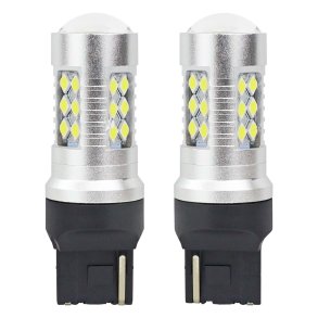 LED CANBUS 3030 24SMD T20 7440 W21W Hvid 12V/24V