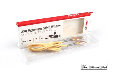 USB til Lightning kabel iPhone iPad Fulllink 2.4A 1m AMiO