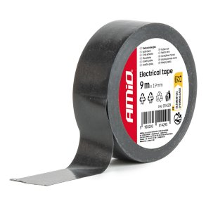Sort tape 19mm x 9m (12 stk)