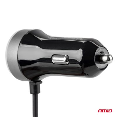 Telefonoplader 12/24V Micro C + 2x USB 2.4A PCH PRO-3