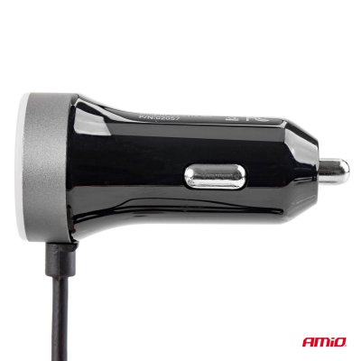 Telefonoplader 12/24V Micro C + 2x USB 2.4A PCH PRO-3