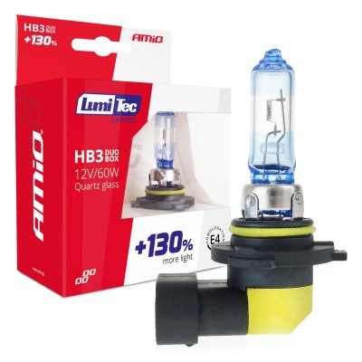Halogenpærer HB3 12V 60W LumiTec LIMITED +130% DUO