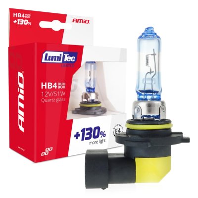Halogenpærer HB4 12V 51W LumiTec LIMITED +130% DUO