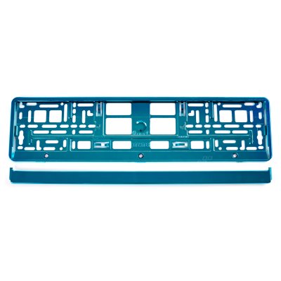 Nummerplade Ramme - Turkis metalik