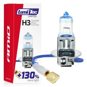 Halogenpære H3 12V 55W LumiTec LIMITED +130%