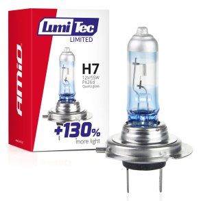 Halogenpære H7 12V 55W LumiTec LIMITED +130%