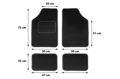 Tekstile bilmåtter, universelle TEX-1