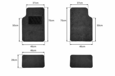 Tekstilmåtter til bil, universel TEX-2