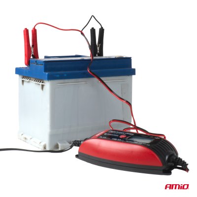 AMiO Batteri digital oplader 6V/12V - 2A/4A - DVL DBC-4A