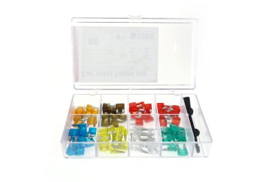 Bil blad sikringer mini kasse 80 stk MIX