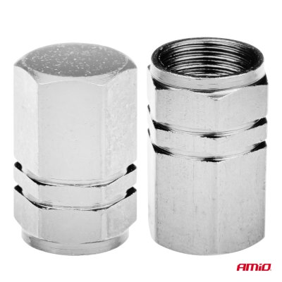 Aluminium ventilhætte sølv 4 stk
