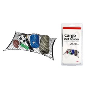 Cargo net med holdere 100x40 cm