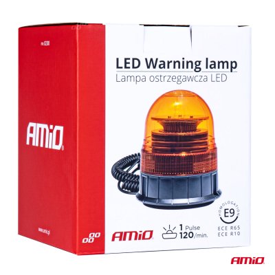 Advarselslampe W02M Magnet R65 R10 39LED 12/24V IP56 AMIO-02300