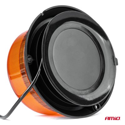 LED Advarselslampe W03M magnetisk R65 R10 36LED 12/24V IP56 AMIO-02295