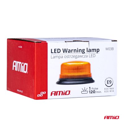 LED Advarselslampe 36 LED bolte R65 R10 12V 24V W03b AMIO-02296