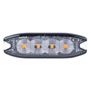 LED Advarselslampe 4 LED R65 R10 12-24V AMIO-02298