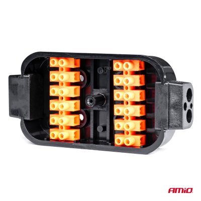 Trailer ledningsfordelerboks 12-vejs AMIO-02666