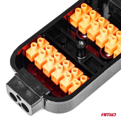 Trailer ledningsfordelerboks 12-vejs AMIO-02666