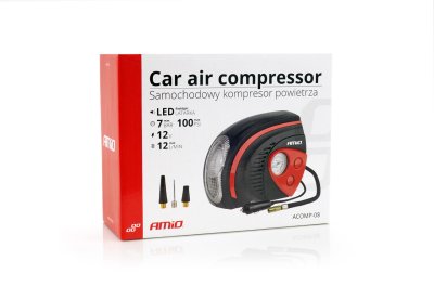 Bil Luftkompressor 12V LED ACOMP-08