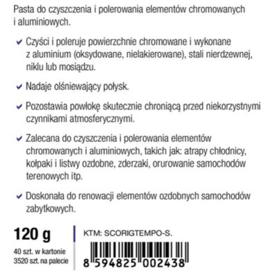 TEMPO Krom Poleringspasta 120 g