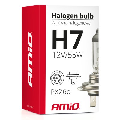 Halogenpære H7 12V 55W UV-filter (E8)