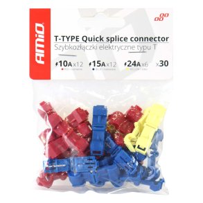T-Type Hurtigforbindelsesadapter 30 stk mix
