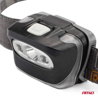 Hovedlampe LED 3W 1200mA genopladelig 180Flux IPX4