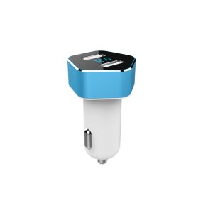 Telefonoplader med spændingsmåler 2xUSB PCH PRO-05