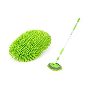 Mikrofiber teleskopvaskebørste 145-247cm AMIO-02399