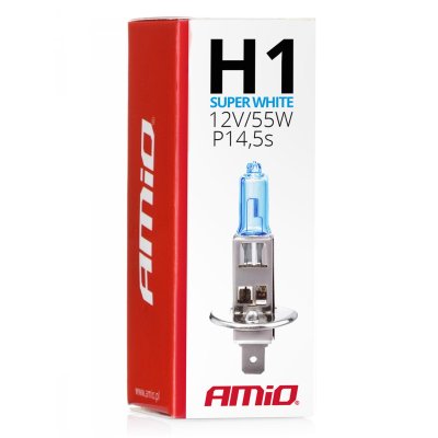 Halogenpære H1 12V 55W Super Hvid
