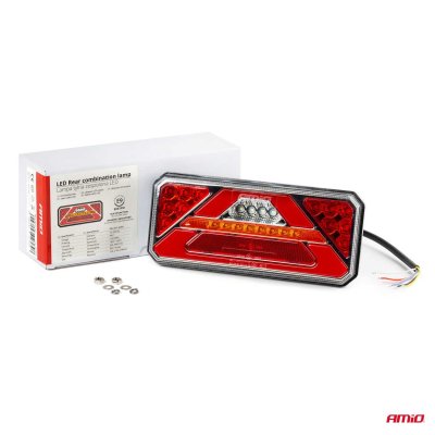 Bagkominations LED-lampe AMiO RCL-02-L dynamisk, venstre