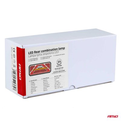 Bagkominations LED-lampe AMiO RCL-02-L dynamisk, venstre