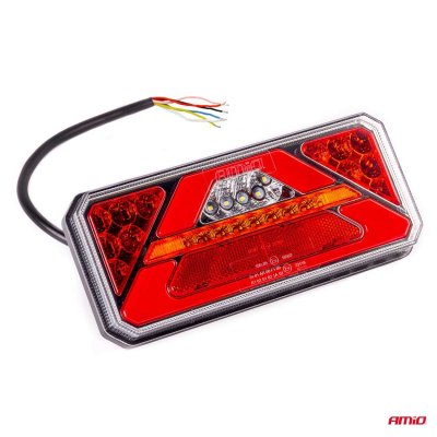 Bagkominations LED-lampe AMiO RCL-02-L dynamisk, venstre
