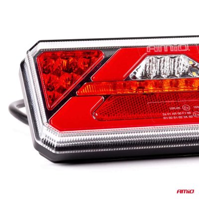 Bagkominations LED-lampe AMiO RCL-02-L dynamisk, venstre