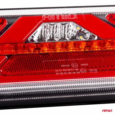 Bagkominations LED-lampe AMiO RCL-02-L dynamisk, venstre