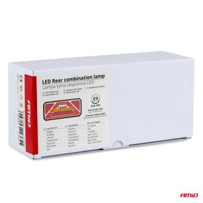 Bagkombinations-LED lampe AMiO RCL-02-R dynamisk, højre