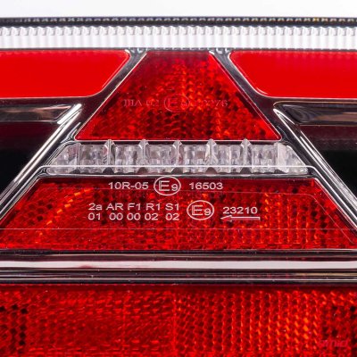 Bagkombination LED lampe AMiO RCL-03-L dynamisk, venstre