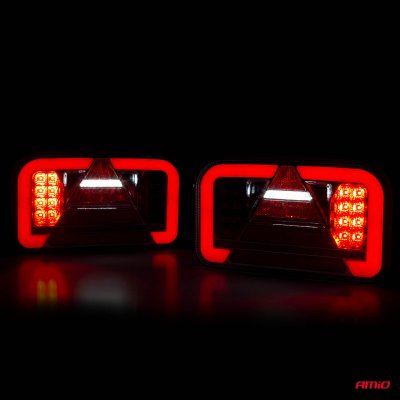 Bagkombination LED lampe AMiO RCL-03-L dynamisk, venstre