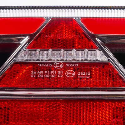 Bagkombinations LED-lampe AMiO RCL-03-R dynamisk, højre