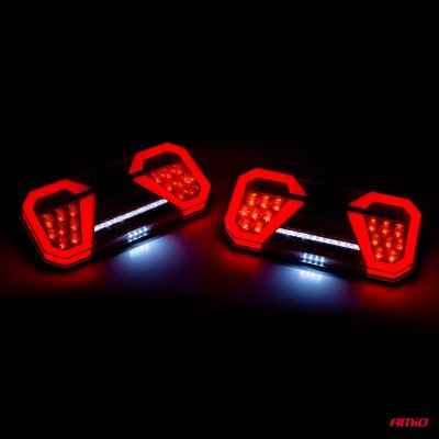 Bagkombinations LED-lampe AMiO RCL-04-L dynamisk, venstre
