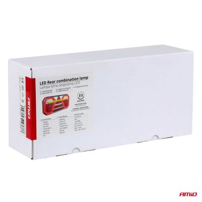 Bagkombinations LED-lampe AMiO RCL-04-L dynamisk, venstre