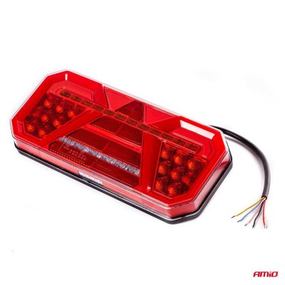Bagkombinations LED-lampe AMiO RCL-04-L dynamisk, venstre