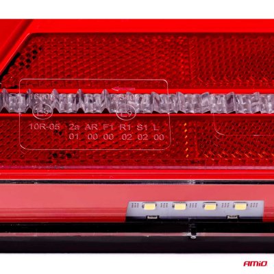 Bagkombinations LED-lampe AMiO RCL-04-L dynamisk, venstre