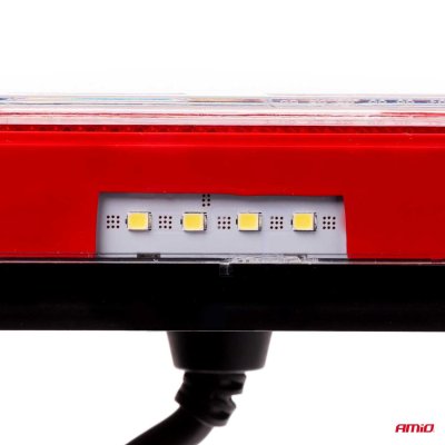 Bagkombinations LED-lampe AMiO RCL-04-L dynamisk, venstre