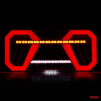 Bagkombination LED lampe AMiO RCL-04-R dynamisk, højre