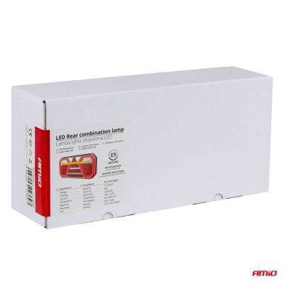 Bagkombination LED lampe AMiO RCL-04-R dynamisk, højre