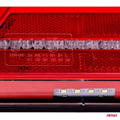 Bagkombination LED lampe AMiO RCL-04-R dynamisk, højre