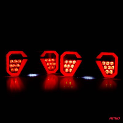Bagkombination LED lampe AMiO RCL-04-R dynamisk, højre