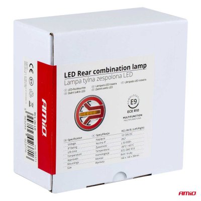 Bagkombi LED-lampe AMiO RCL-06-LR venstre/højre