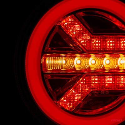 Bagkombi LED-lampe AMiO RCL-06-LR venstre/højre